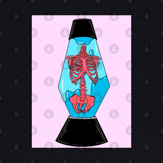 Rib Cage Lava Lamp by BreezyArtCollections 